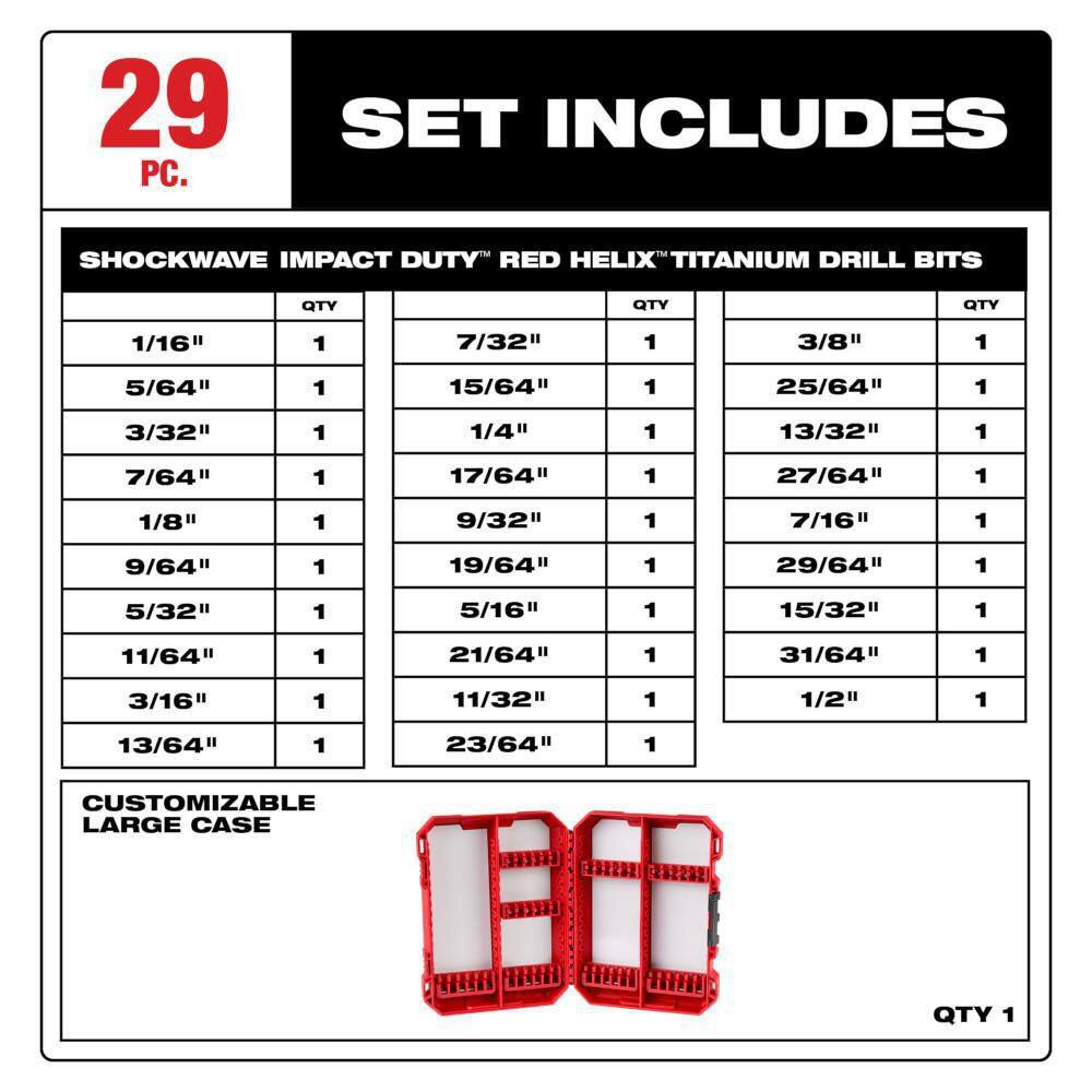 SHOCKWAVE Impact Duty Titanium Drill Bit Set (29-Piece) - View 3