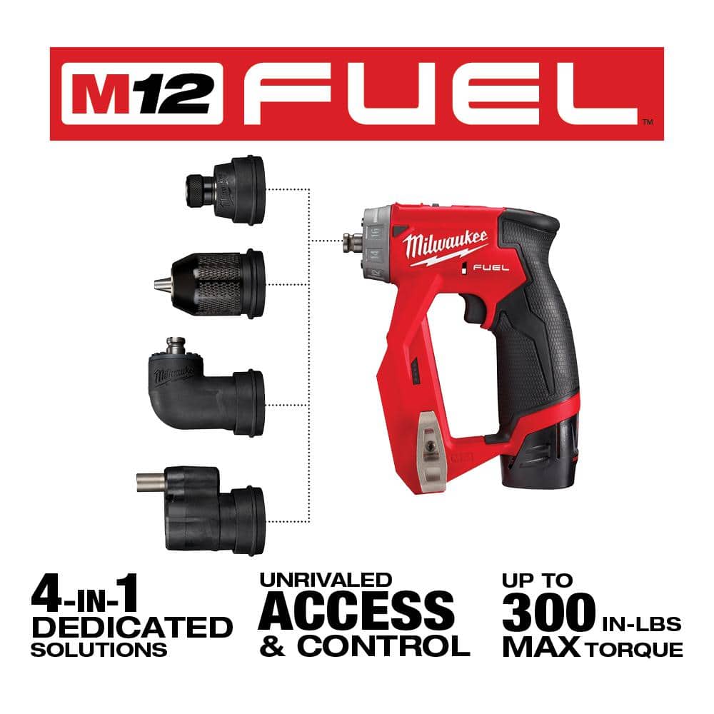 M12 FUEL 12V Lithium-Ion Brushless Cordless 4-in-1 Installation 3/8 in. Drill - View 3
