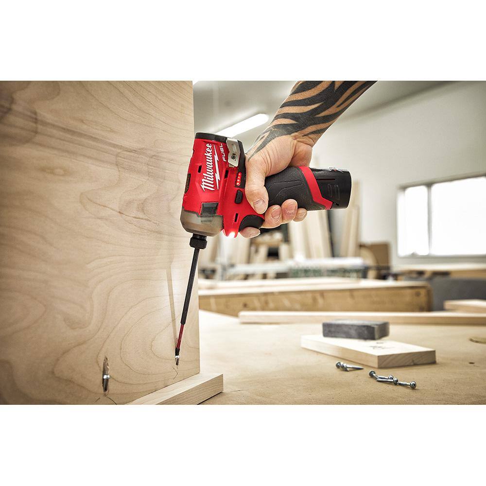 M12 FUEL SURGE 12V Lithium-Ion Brushless Cordless 1/4 in. Hex Impact Driver - View 6