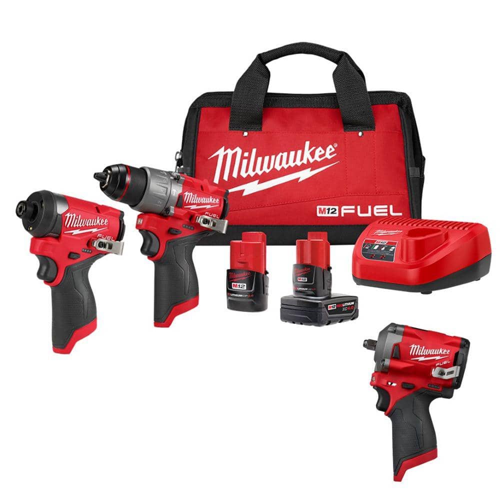 M12 FUEL 12-Volt Lithium-Ion Brushless Cordless Hammer Drill and Impact Driver