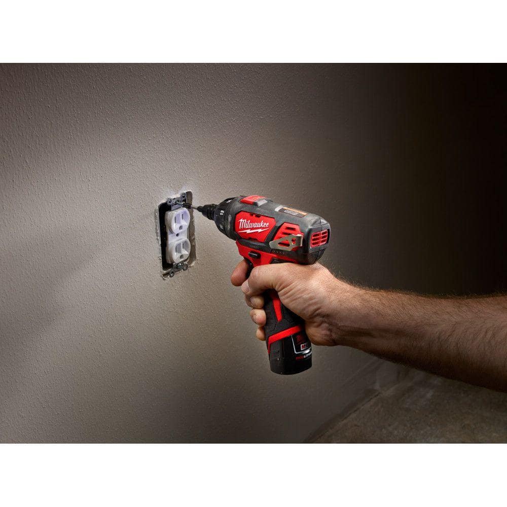M12 12V Lithium-Ion Cordless 1/4 in. Hex Screwdriver Kit with Two 1.5Ah - View 5