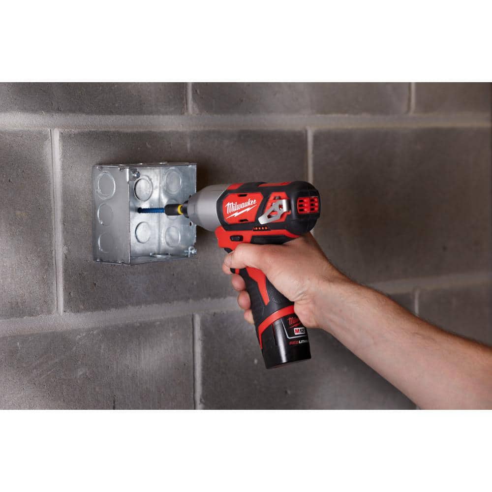 M12 12V Lithium-Ion Cordless Drill Driver/Impact Driver Combo Kit w/Two 1.5Ah - View 6