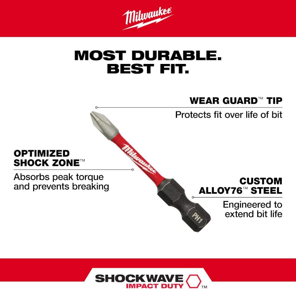 SHOCKWAVE Impact Duty Alloy Steel Screw Driver Bit Set (35-Piece) - View 4