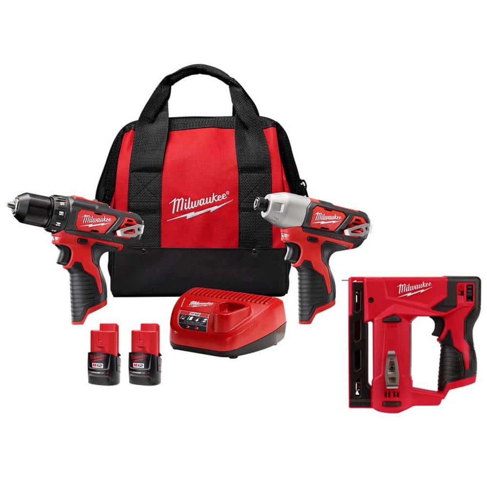M12 12-Volt Lithium-Ion Cordless 2-Tool Combo Kit with M12 12-Volt Lithium-Ion