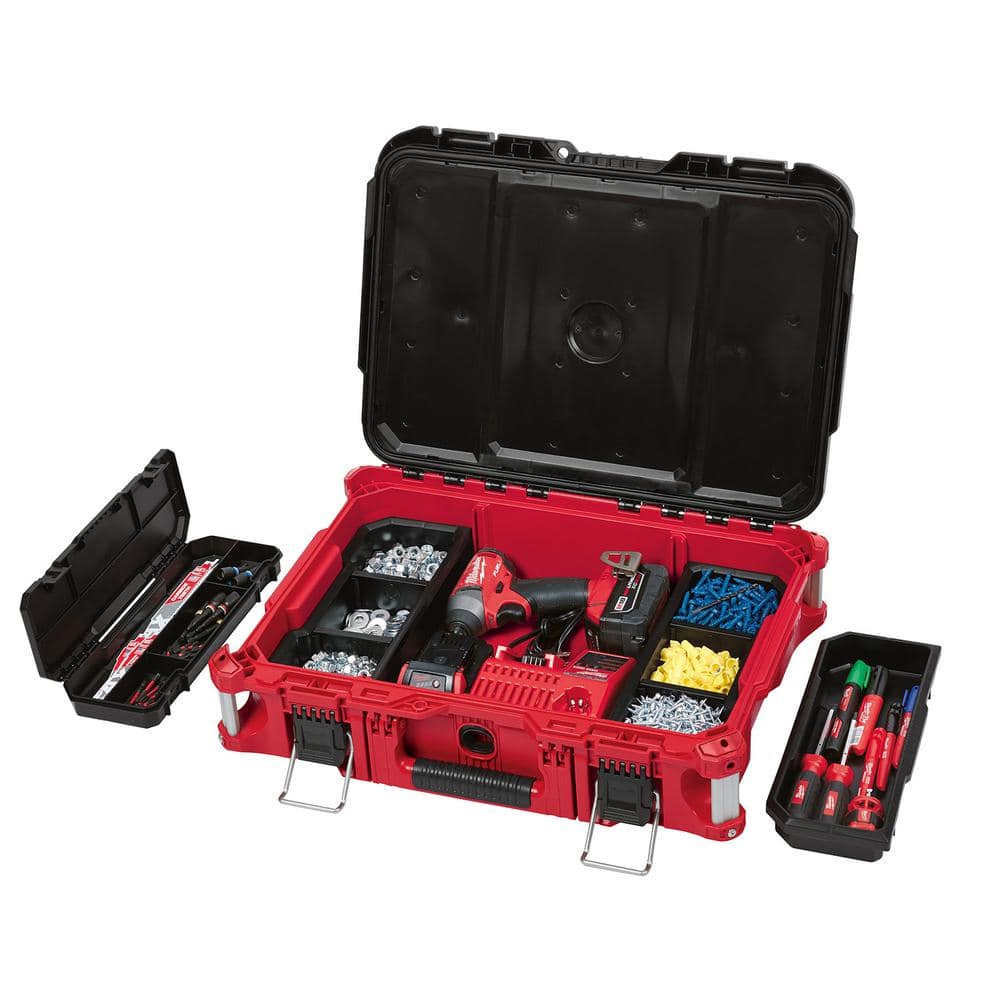 PACKOUT 22 in. Medium Red Tool Box with 75 lbs. Weight Capacity - View 5