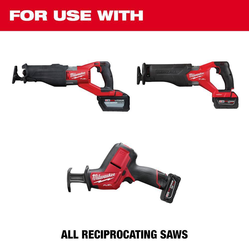 9 in. 7/11 TPI WRECKER Demolition Multi-Material Cutting SAWZALL Reciprocating - View 4