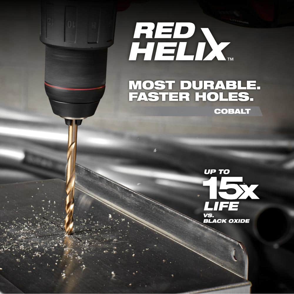 1/2 in. Cobalt Red Helix Twist Drill Bit - View 4