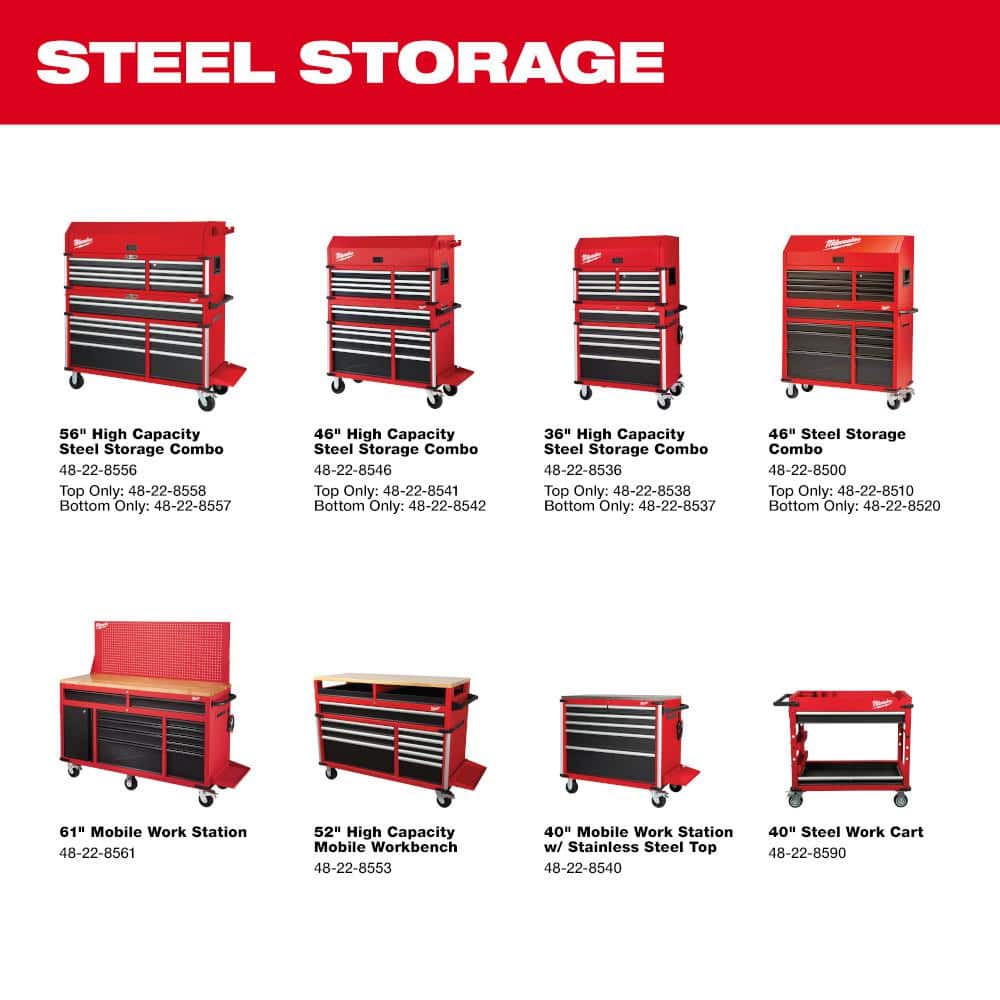 High Capacity 46 in. 10-Drawer Roller Cabinet Tool Chest - View 5
