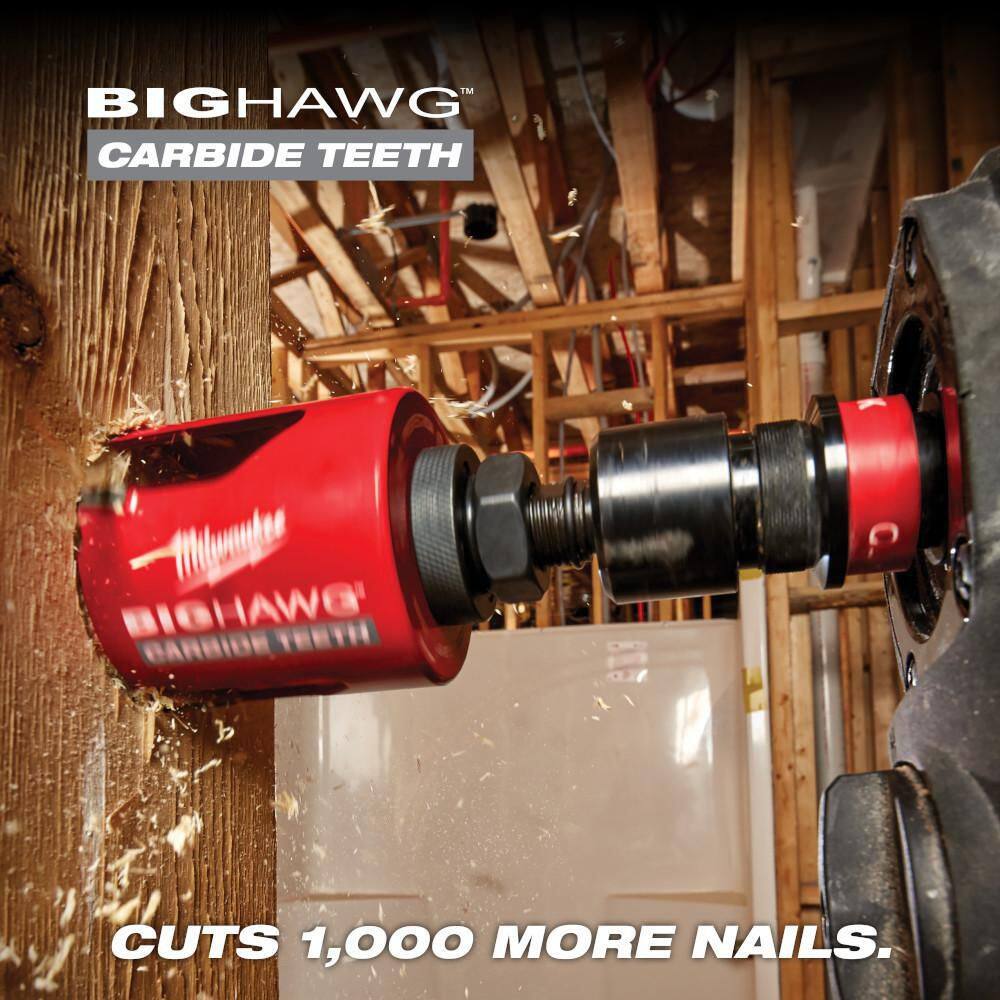 BIG HAWG Carbide Hole Saw Kit (9-Piece) with PACKOUT Case - View 5