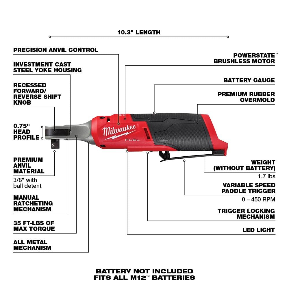 M12 FUEL 12-Volt Lithium-Ion Cordless Hammer Drill/Impact Driver/3/8 in. - View 3