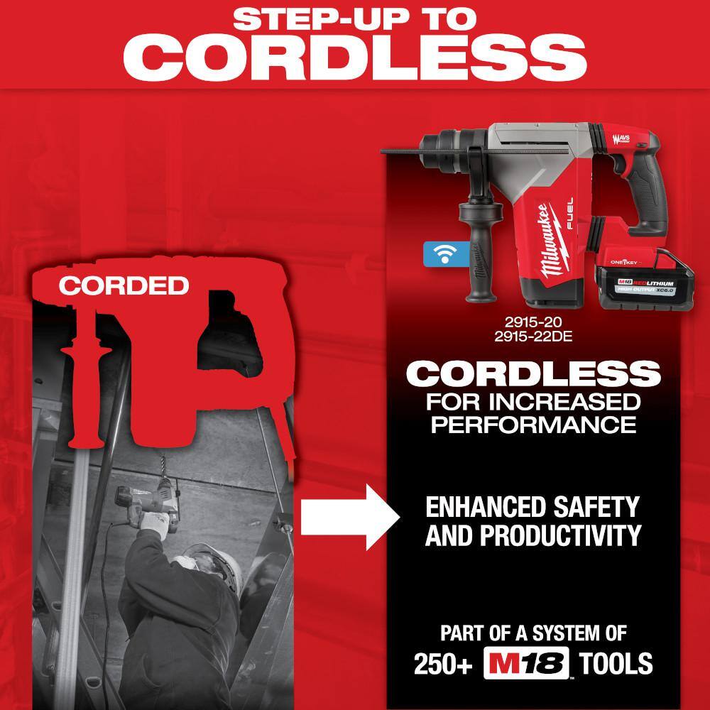 1-1/8 in. Corded SDS-Plus Rotary Hammer - View 5