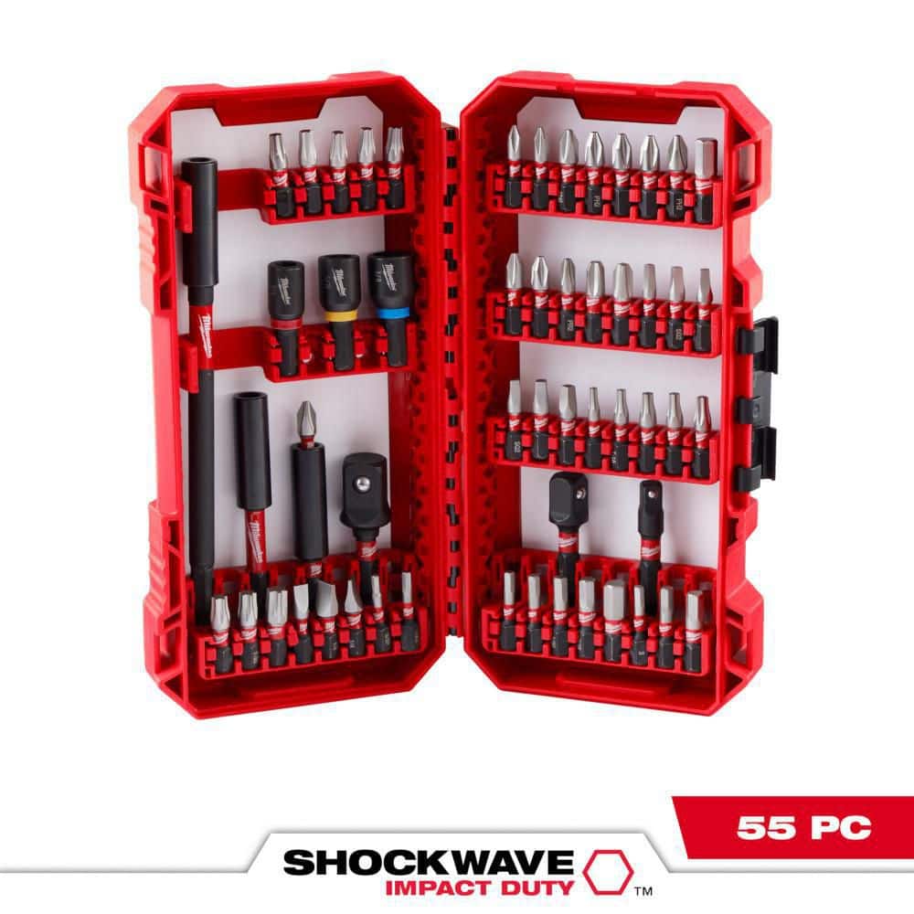 SHOCKWAVE Impact Duty Alloy Steel Screw Driver Bit Set with PACKOUT Accessory