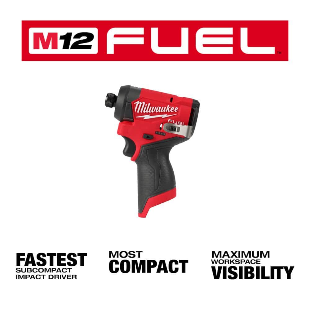 M12 FUEL 12V Lithium-Ion Brushless Cordless 1/4 in. Hex Impact Driver - View 3