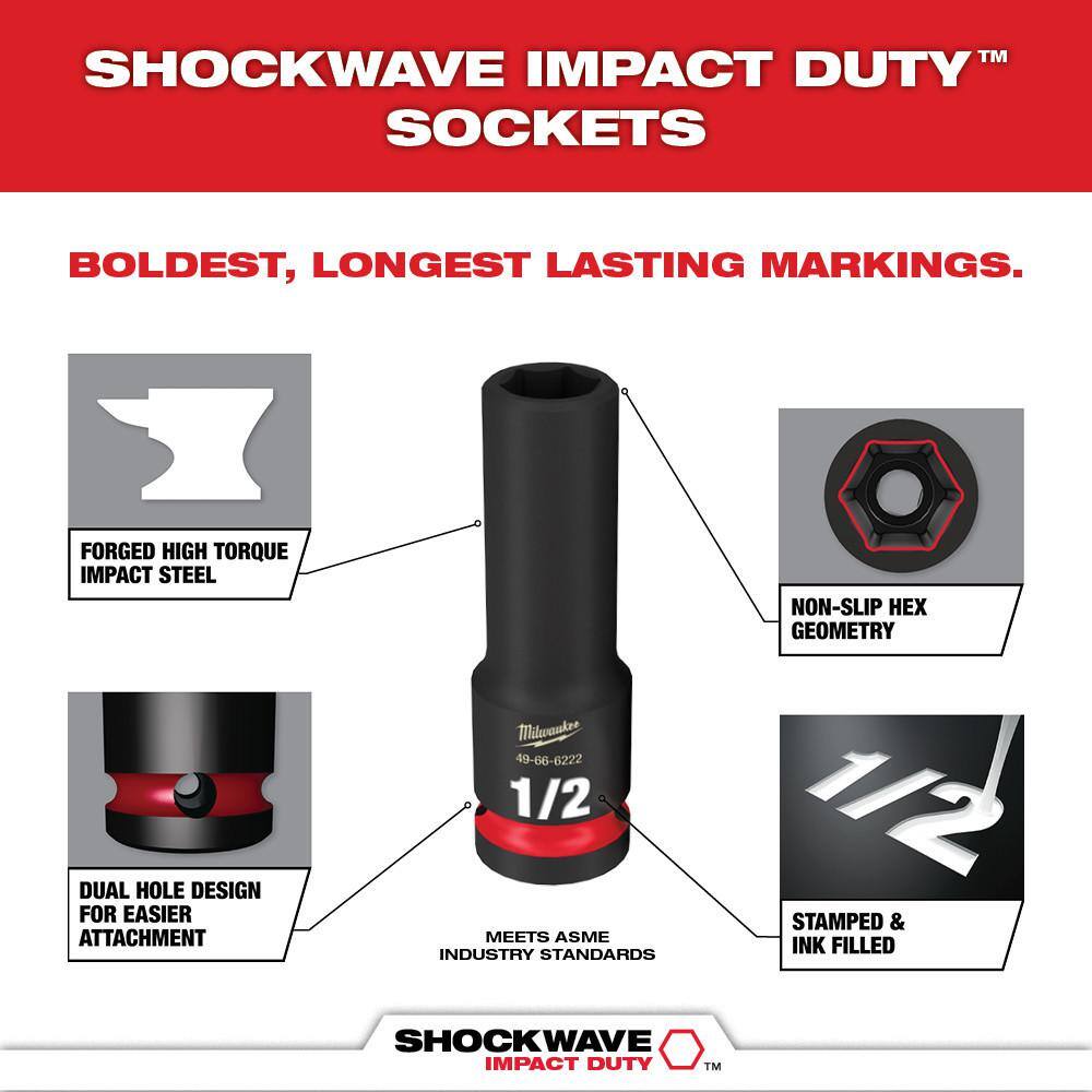 SHOCKWAVE Impact-Duty 3/8 in. Drive Metric and SAE Deep Well Impact PACKOUT - View 5