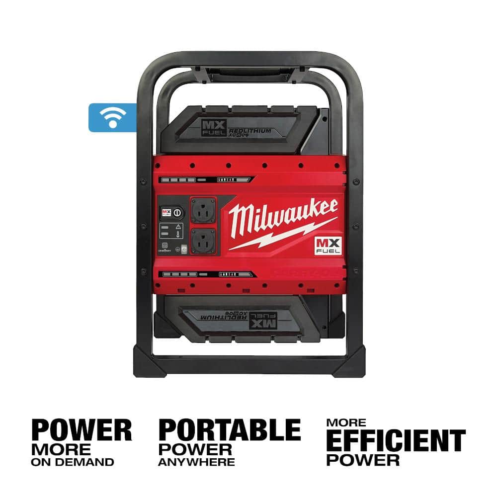 MX FUEL 3600-Watt/1800-Watt Lithium-Ion Battery Powered Push Start Portable - View 4