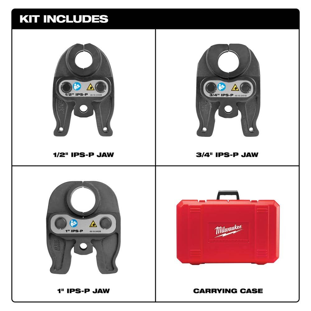 M12 12-Volt Lithium-Ion Force Logic Cordless Press Tool Kit with 1/2 in. to 1 - View 3
