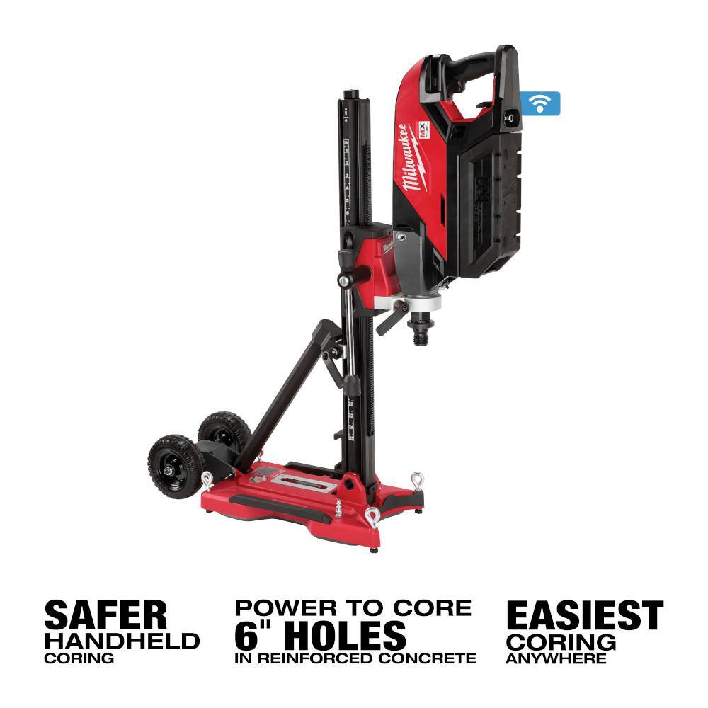 MX FUEL Lithium-Ion Cordless Handheld Core Drill Kit with Stand, 2 Batteries - View 4