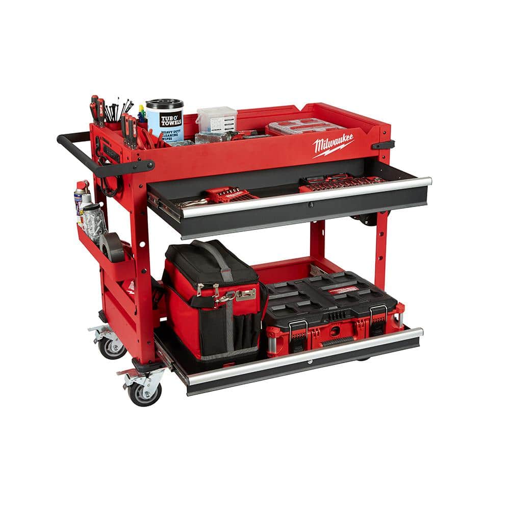 40 in. 2-Drawer Steel Work Cart - View 6