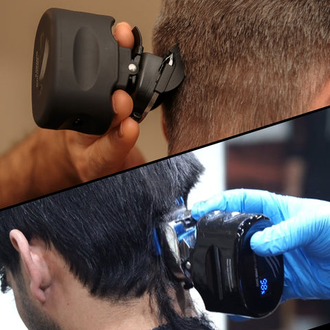 Man doing haircut with BC DUO
